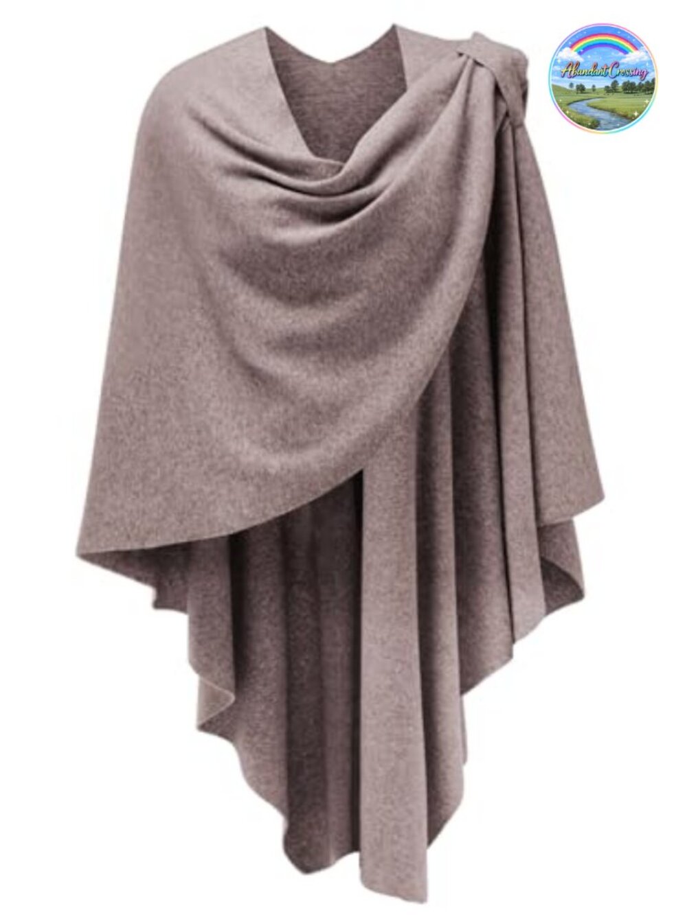 Soft Viscose Knit Poncho Shawl Wrap Cape Wedding Formal Travel Layer